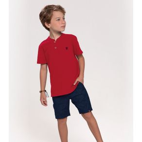 Conjunto Infantil Camiseta Com Bermuda Trick Nick Vermelho 1