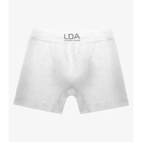 Cueca Boxer Poliamida Seamless Loa Branco P