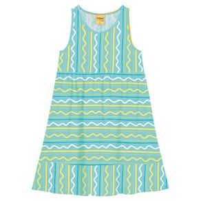 Vestido Infantil Feminino Estampado Rovi Kids Azul 4