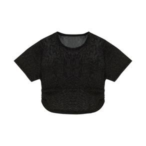 Blusa Com Sobreposição Juvenil Feminina Minty Preto 16