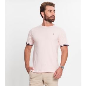 Camiseta Básica Masculina Diametro Rosa GG