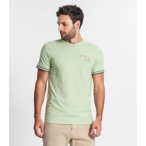 Camiseta De Cotton Leve Maculina Diametro Verde P