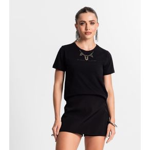 Blusa Feminina Em Meia Malha Endless Preto GG