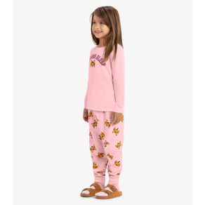 Pijama meia malha Rovi Kids Rosa 6