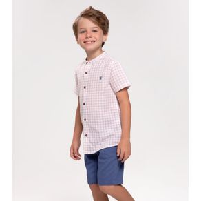 Conjunto Infantil Masculino Xadrez Trick Nick Vermelho 6