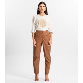 Calça Feminina Courino Endless Marrom G