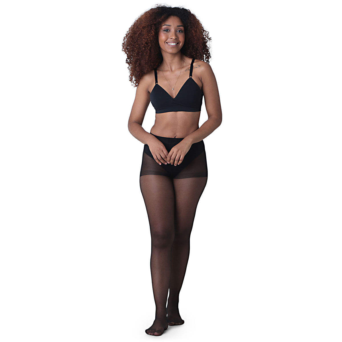Meia Calça Clássica Fio 15 Preto – Selene