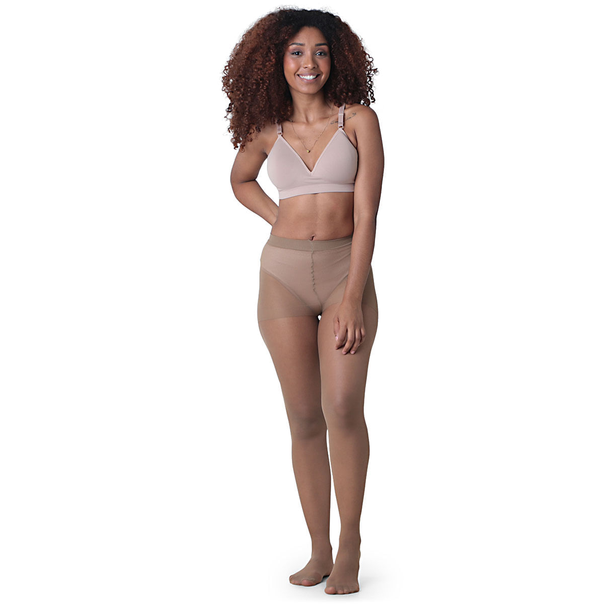 Meia Calça Fio 15 Natural - Selene