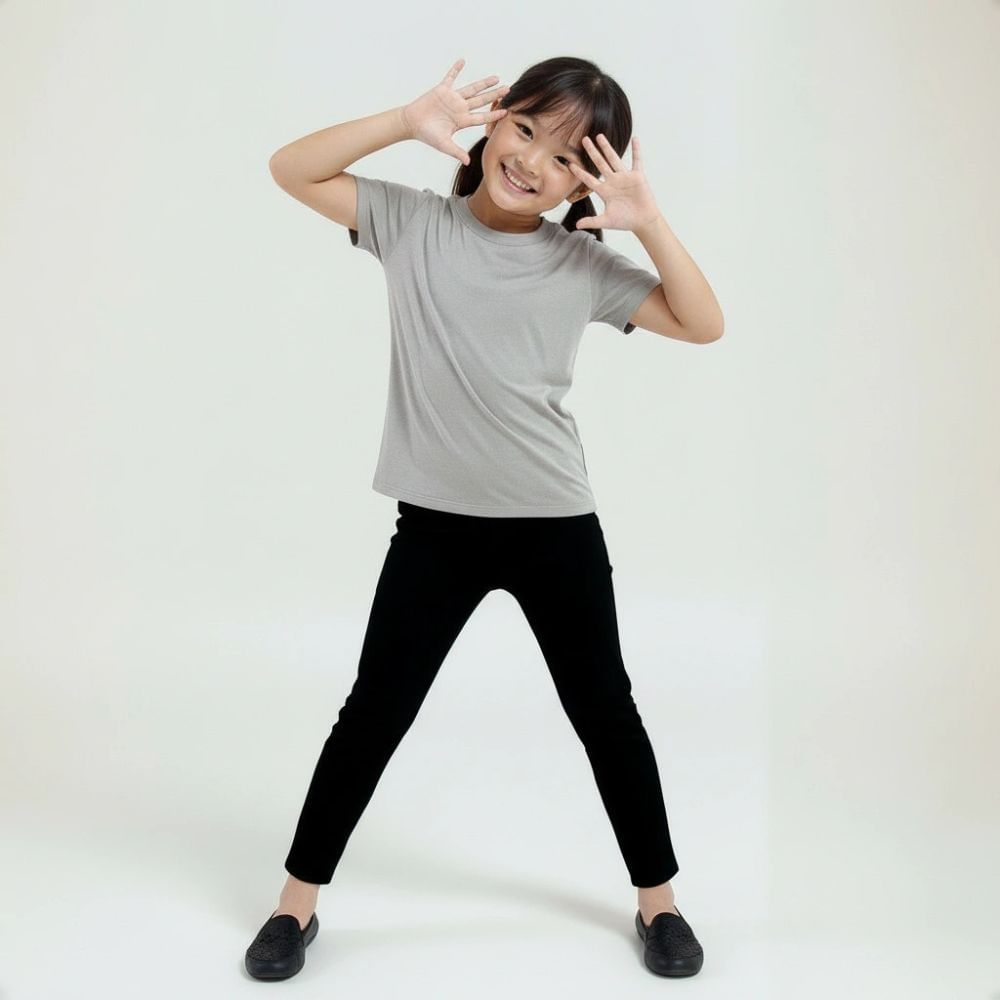 Calça Legging Preta Lisa Feminina Yeapp Pop