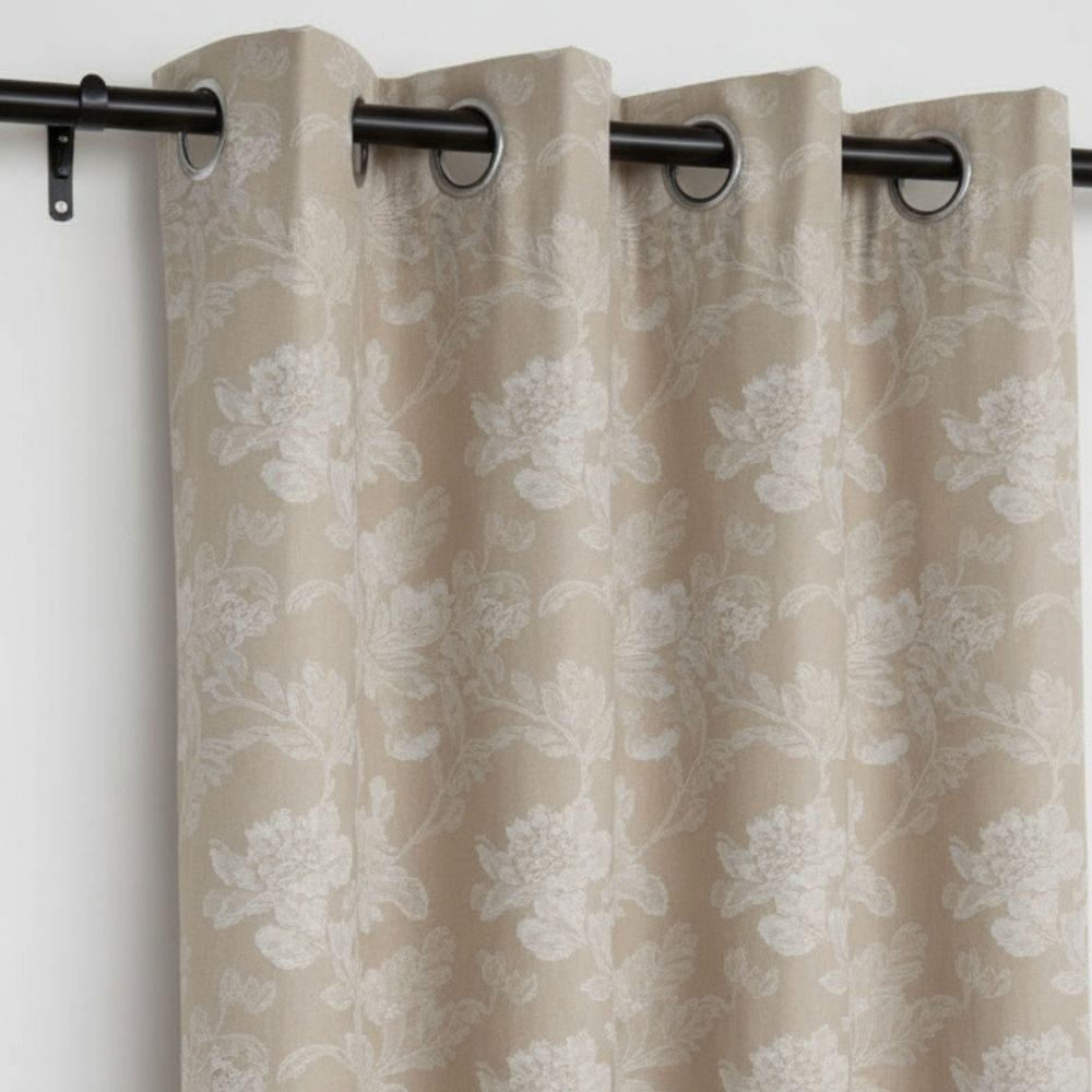Cortina Jacquard Grace 280x180cm Bege - PNB