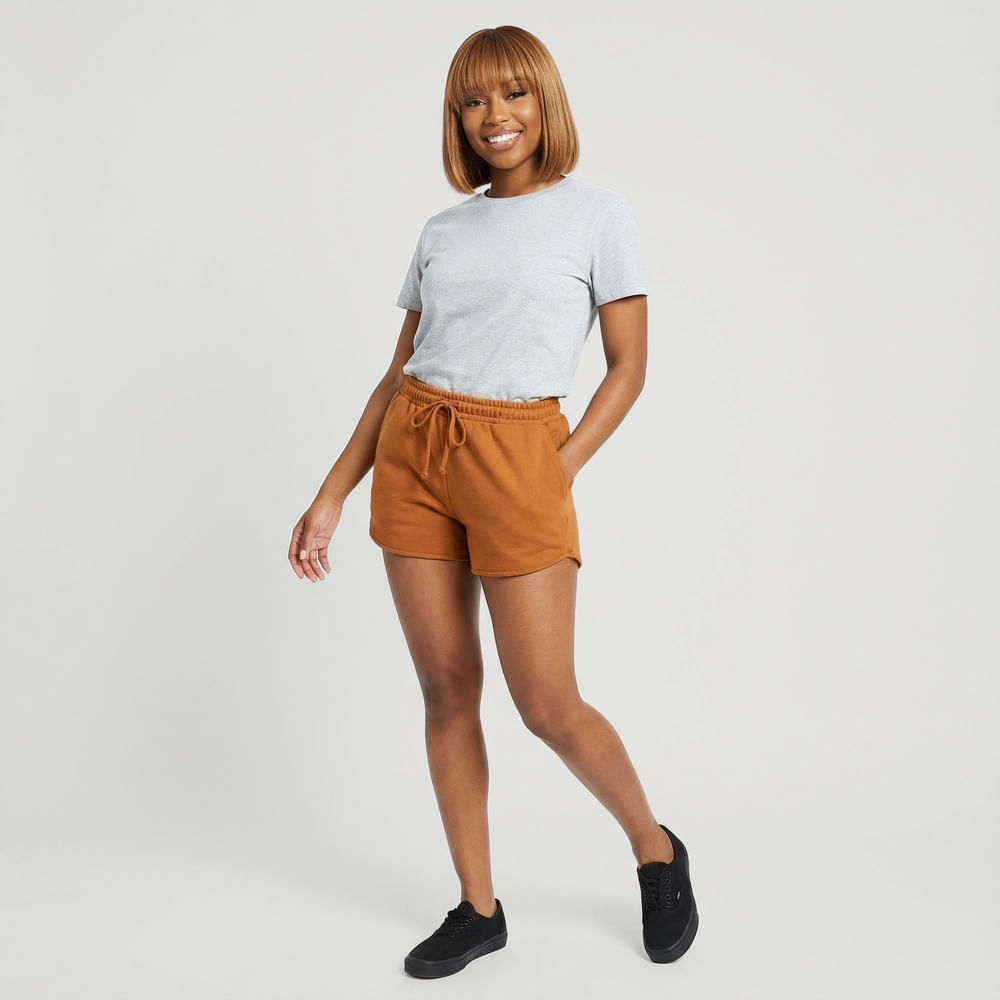 Short Liso Caramelo - Viva Básico