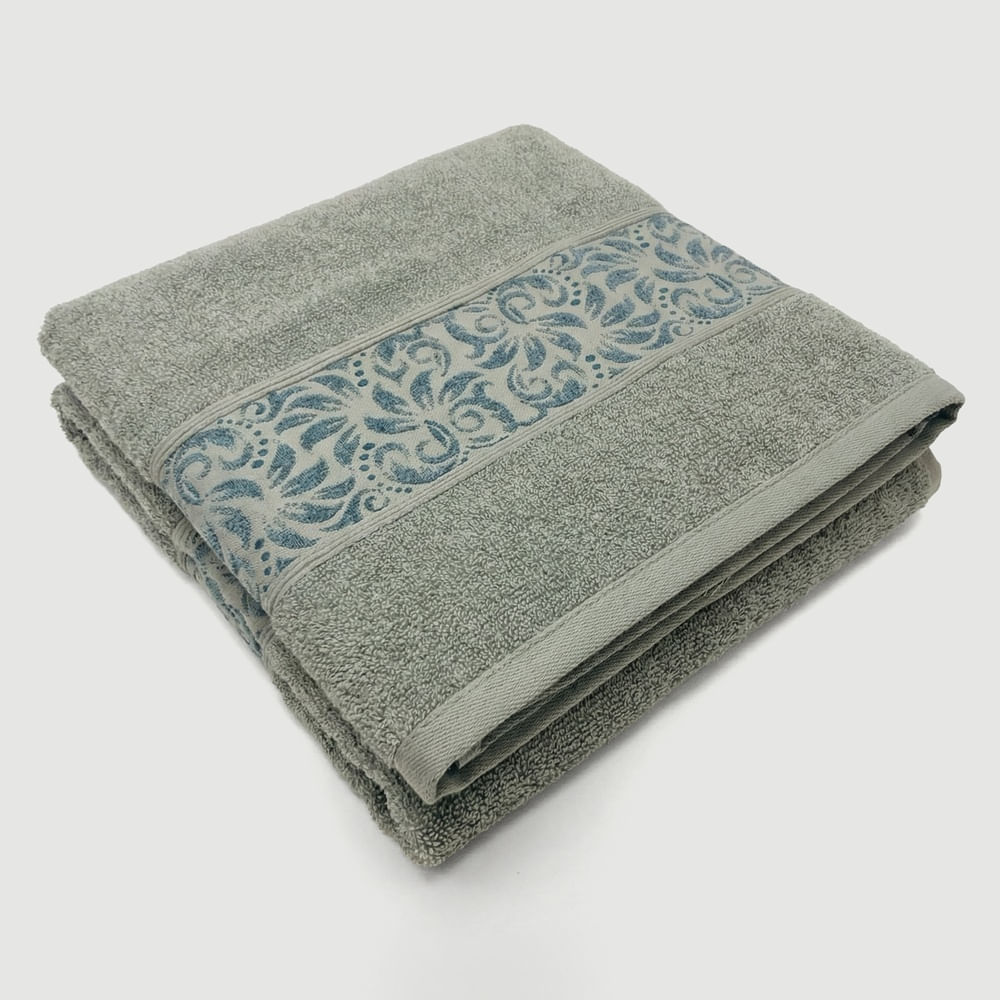 Toalha de Rosto Evora Jacquard Verde - Pernambucanas Casa