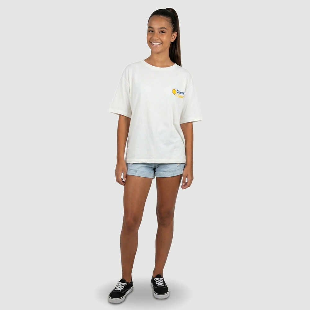 Blusa Feminina Manga Curta Minnie Frases Branca - Disney