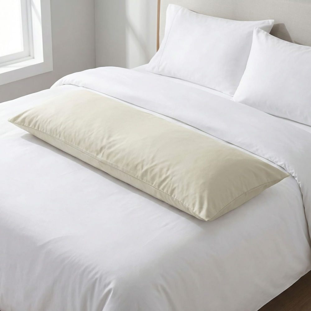 Fronha Para Travesseiro De Corpo 150 Fios Bege - Camesa