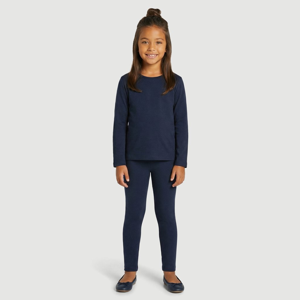 Calça Legging Feminina Lisa Azul Marinho - Yeapp