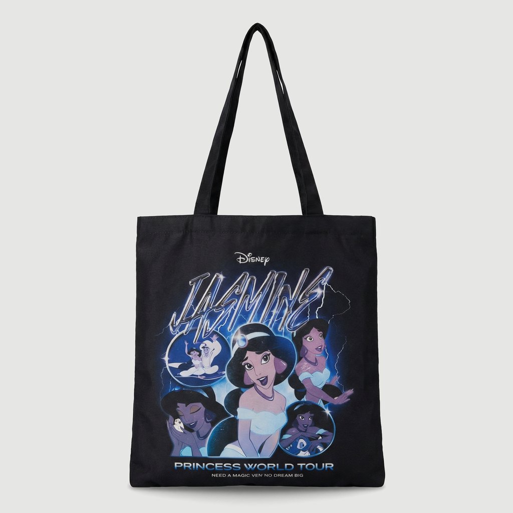 Sacola tote Princesas Disney preta - Disney
