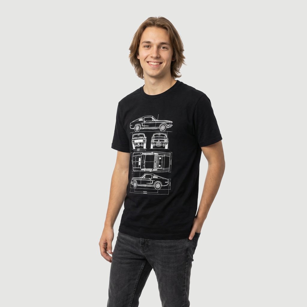 Camiseta Preto Estampado Id Casual