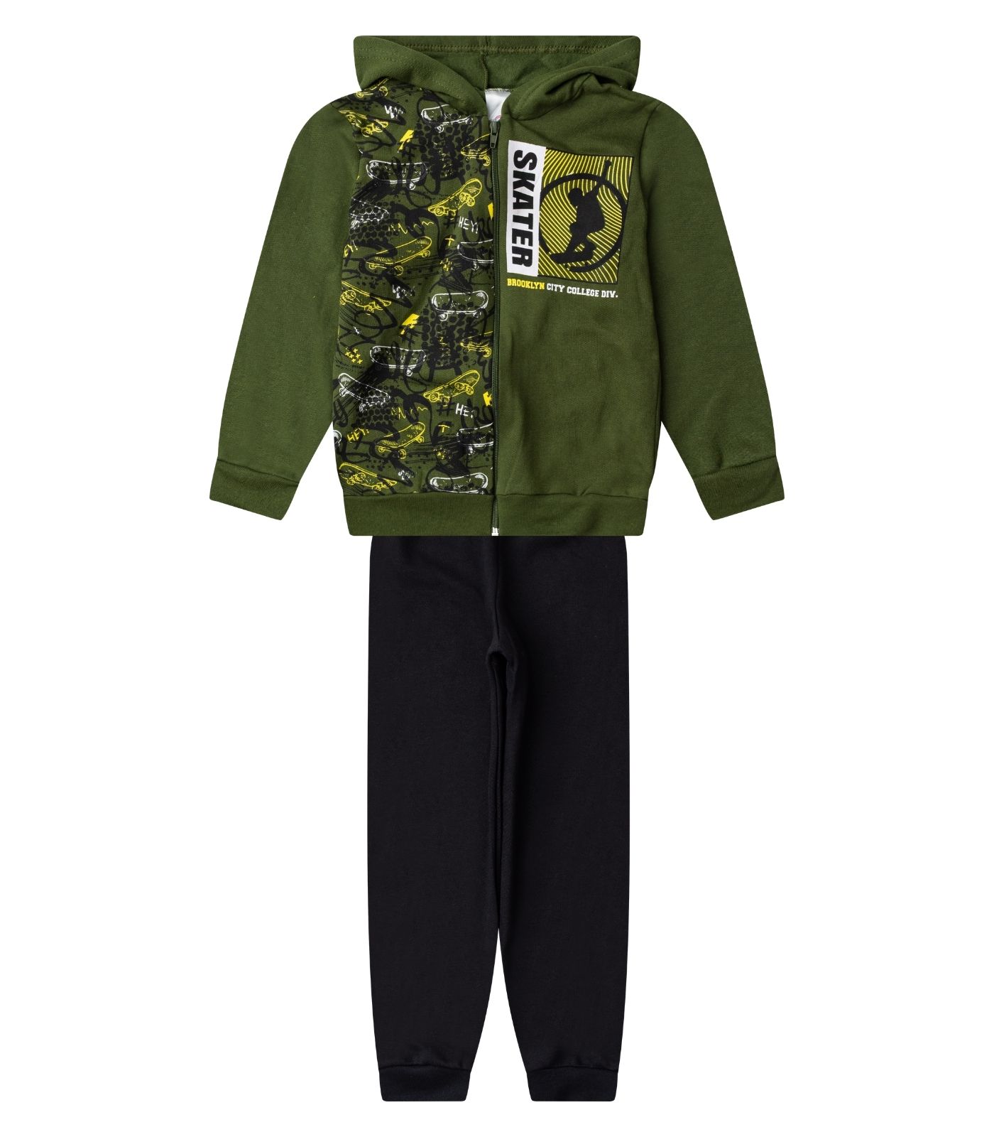 Conjunto Moletom Menino Jaqueta E Calça Select Verde