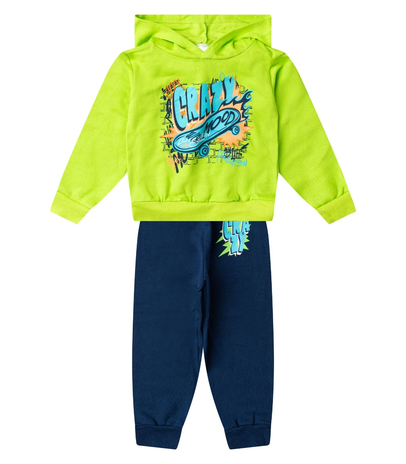 Conjunto Moletom Menino Blusão E Calça Select Verde