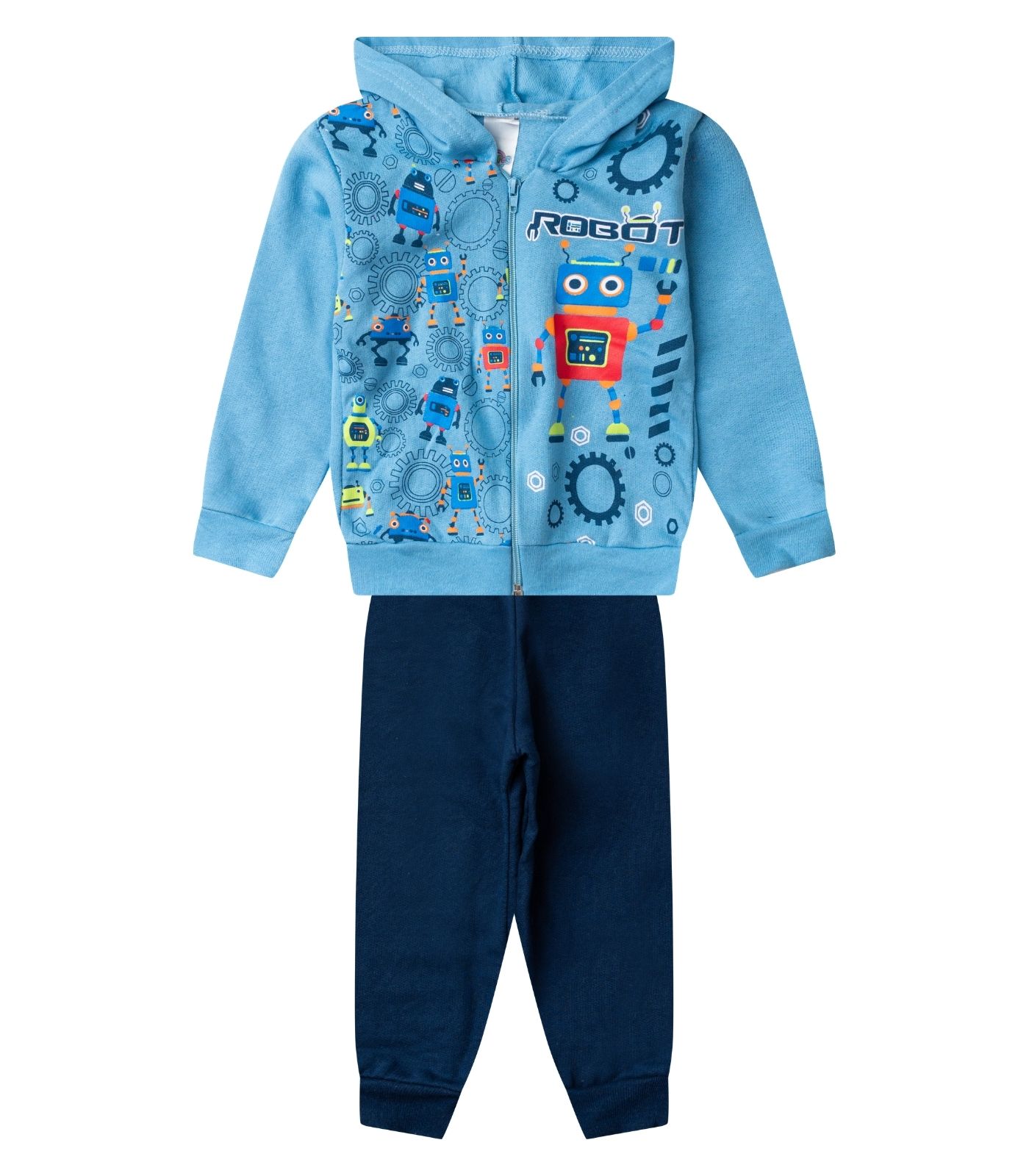 Conjunto Moletom Menino Jaqueta E Calça Select Azul
