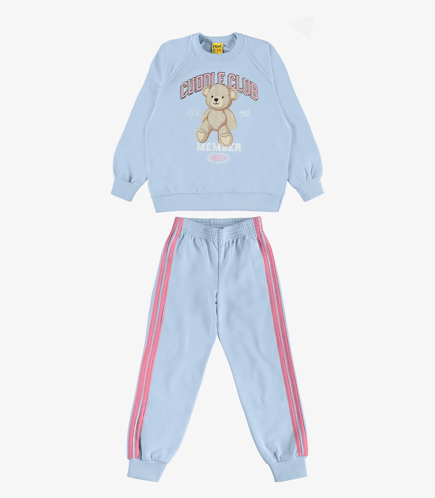 Conjunto Blusão com Legging Moletom Rovi Kids Azul