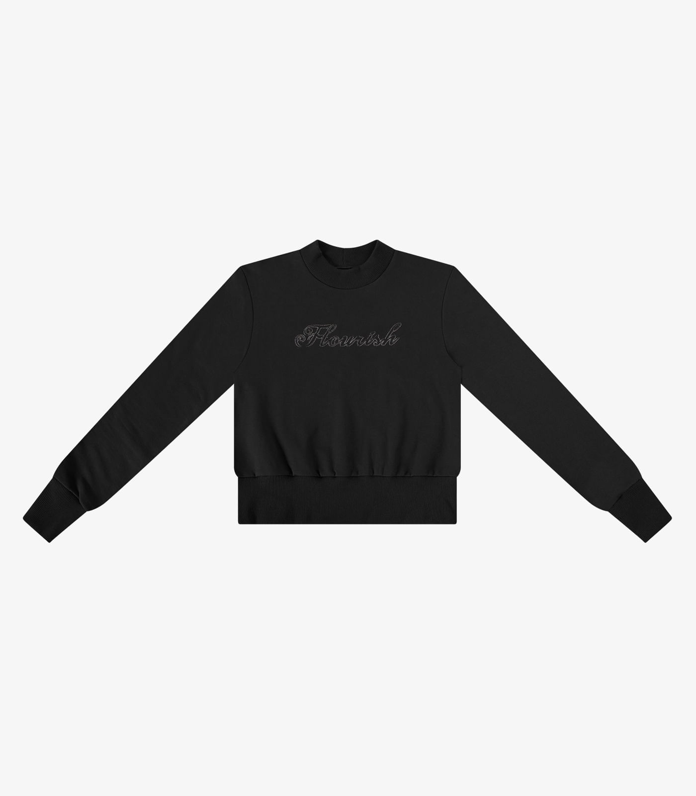 Blusão Feminino Com Bordado E Aplique Rovitex Preto