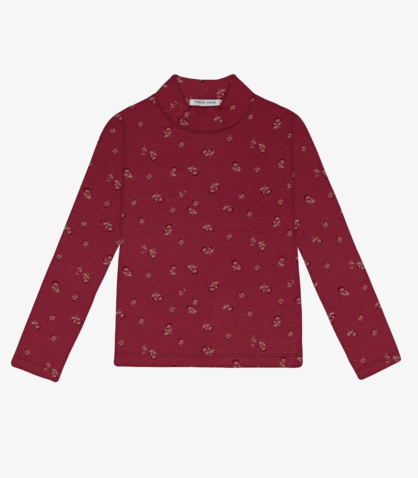 Blusa Manga Longa Feminina Infantil Trick Nick Vermelho