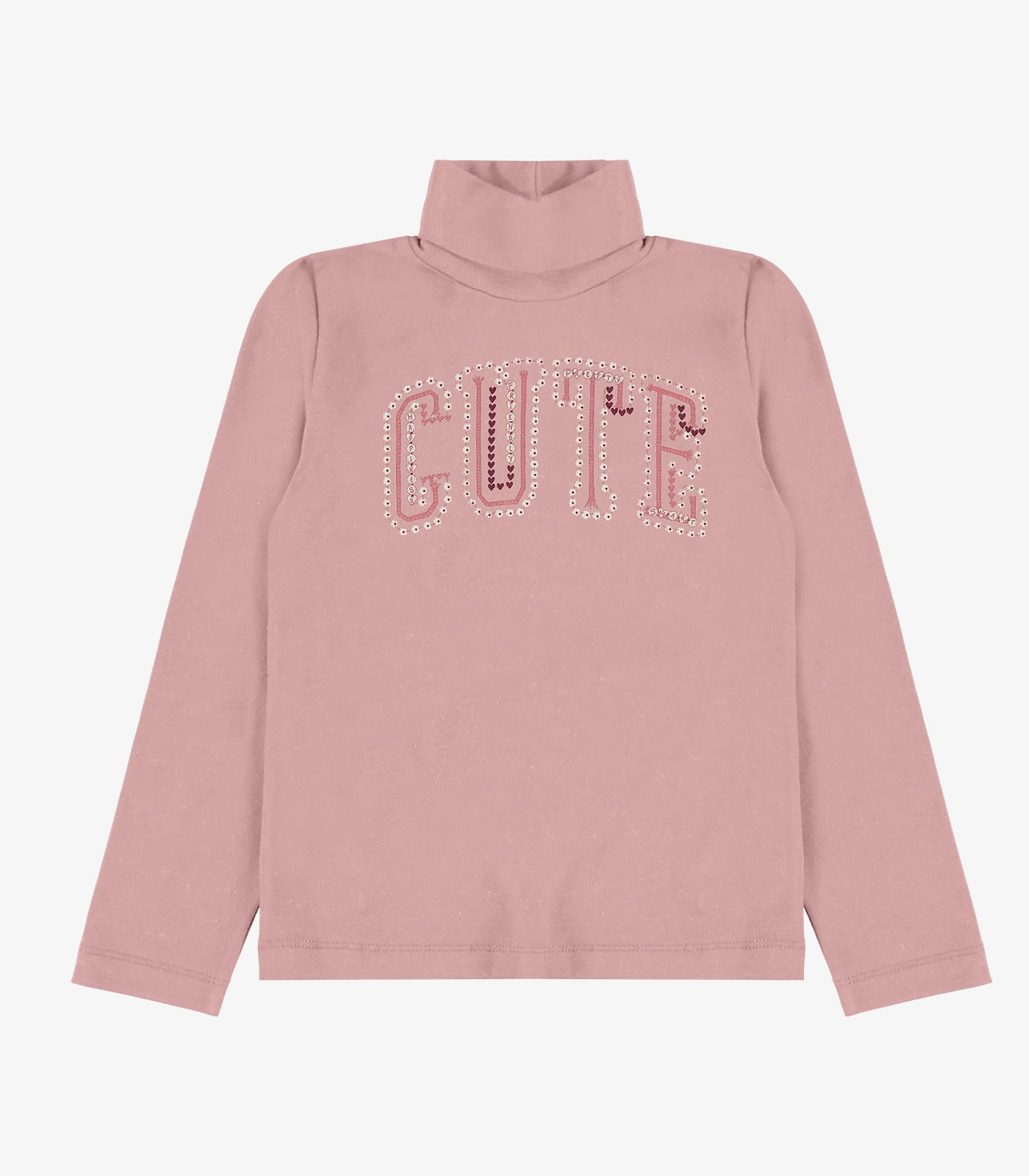 Blusa Manga Longa em Cotton Rovi Kids Rosa