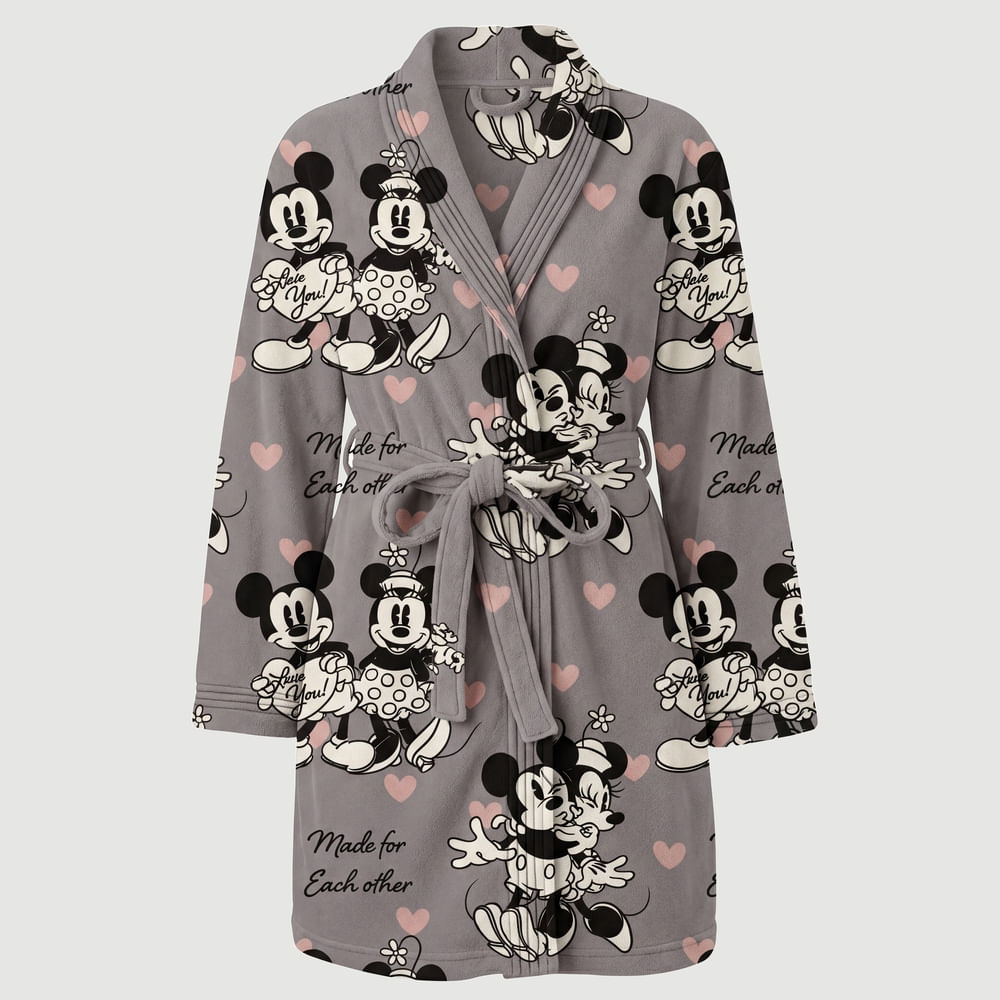 Roupão Microfibra Disney Love- UNICO