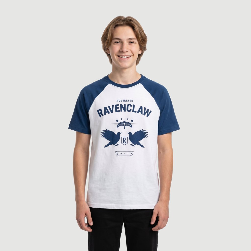 Camiseta Juvenil Harry Potter Corvinal Off White