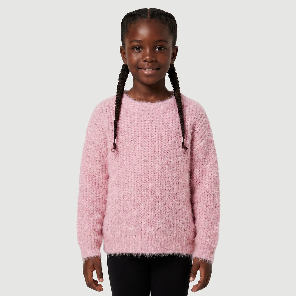 Cardigan Manga Longa Infa Prd Yeapp Sueter Tecido Mohair Com Lurex  Liso Kgw26932499 Rosa