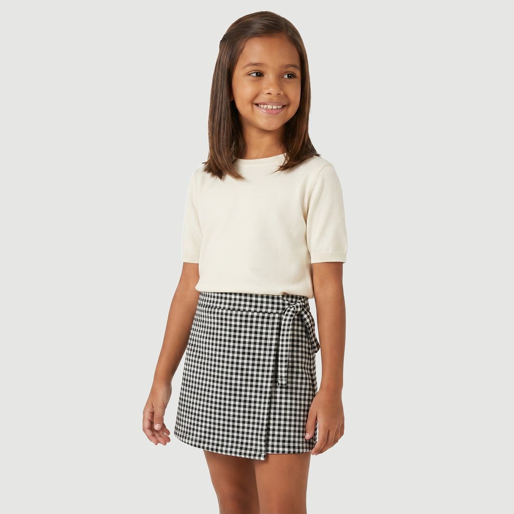 Saia Infa Prd Yeapp Bobs Vichy Sao Joao  Geometrico Preto