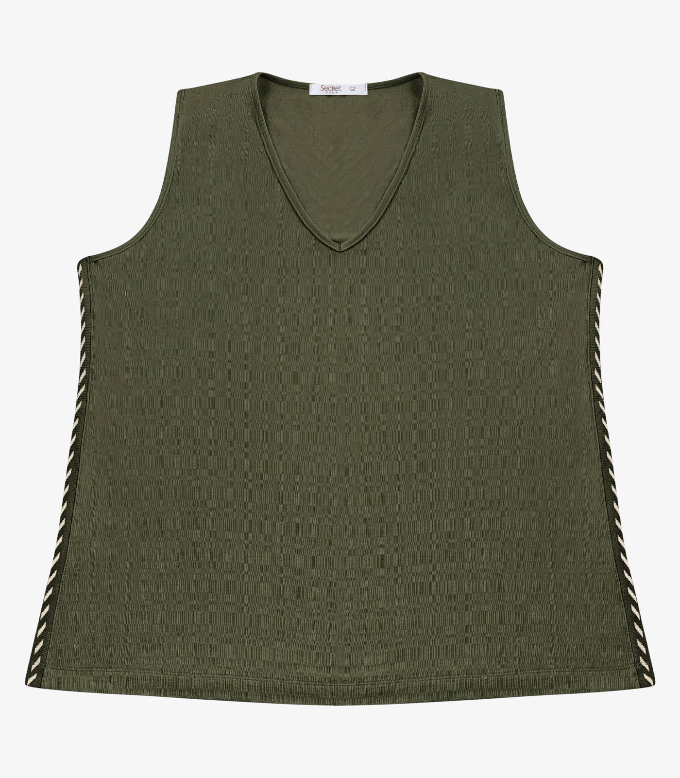Regata Feminina Com Retilinea Secret Glam Verde