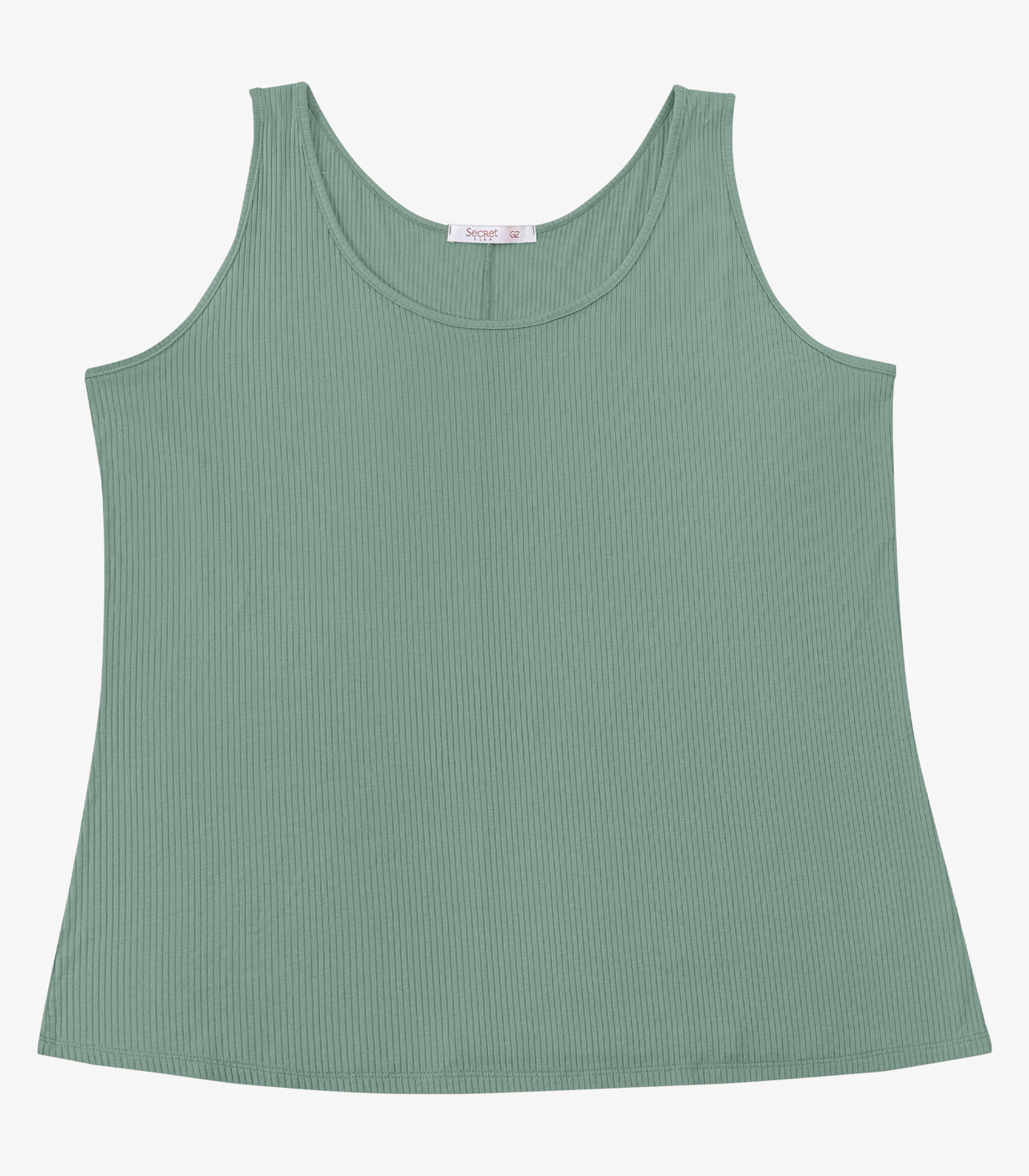 Regata Feminina Plus Size Secret Glam Verde