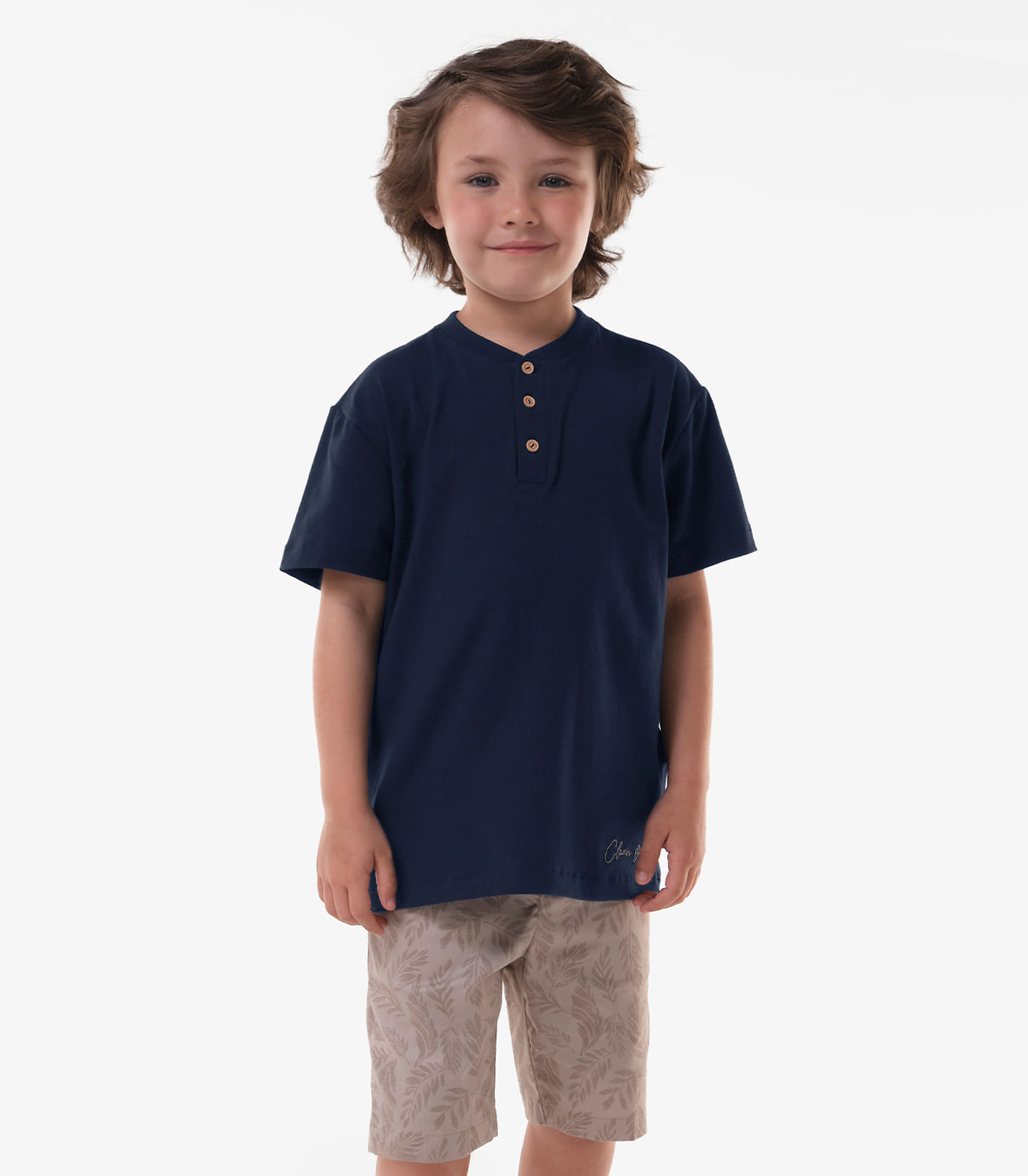 Conjunto Infantil Camiseta Com Bermuda Trick Nick Azul