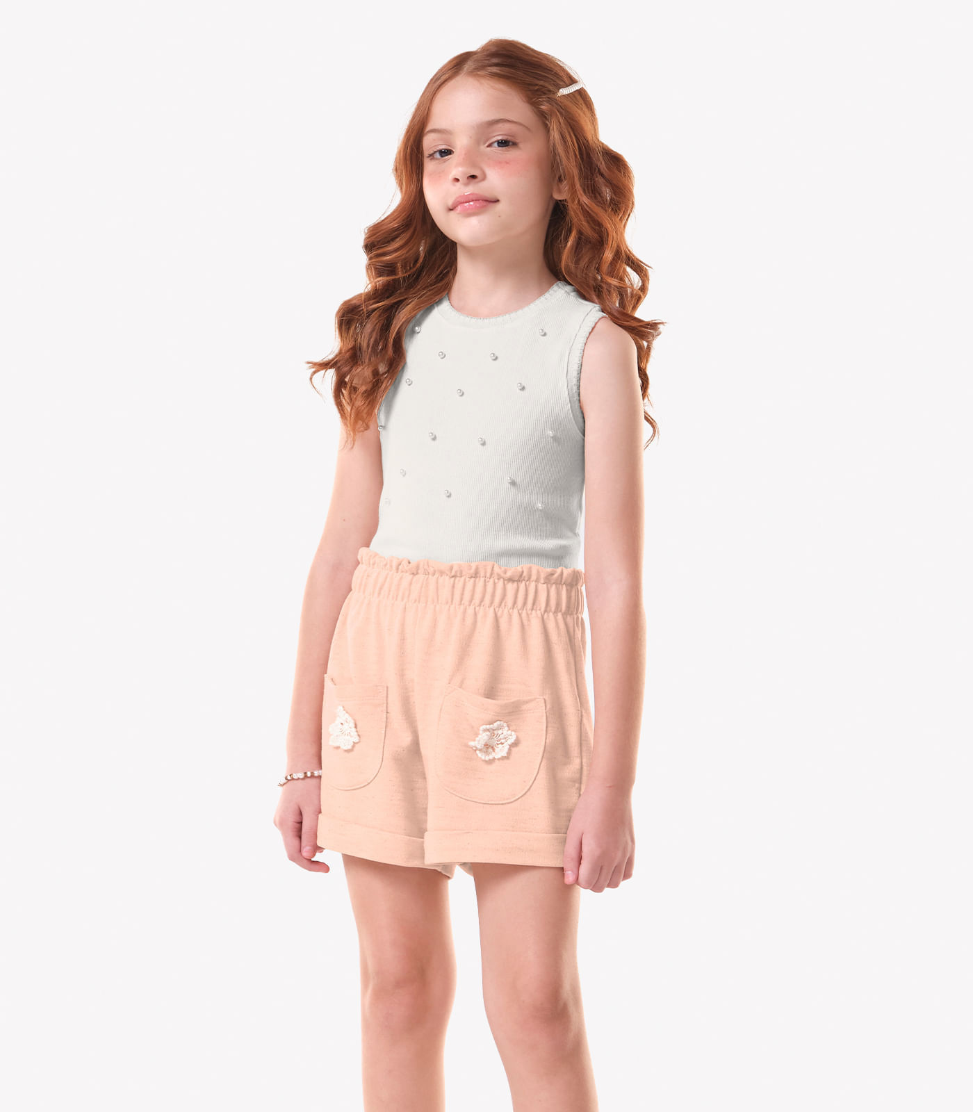 Conjunto Infantil Regata Com Shorts Trick Nick Bege