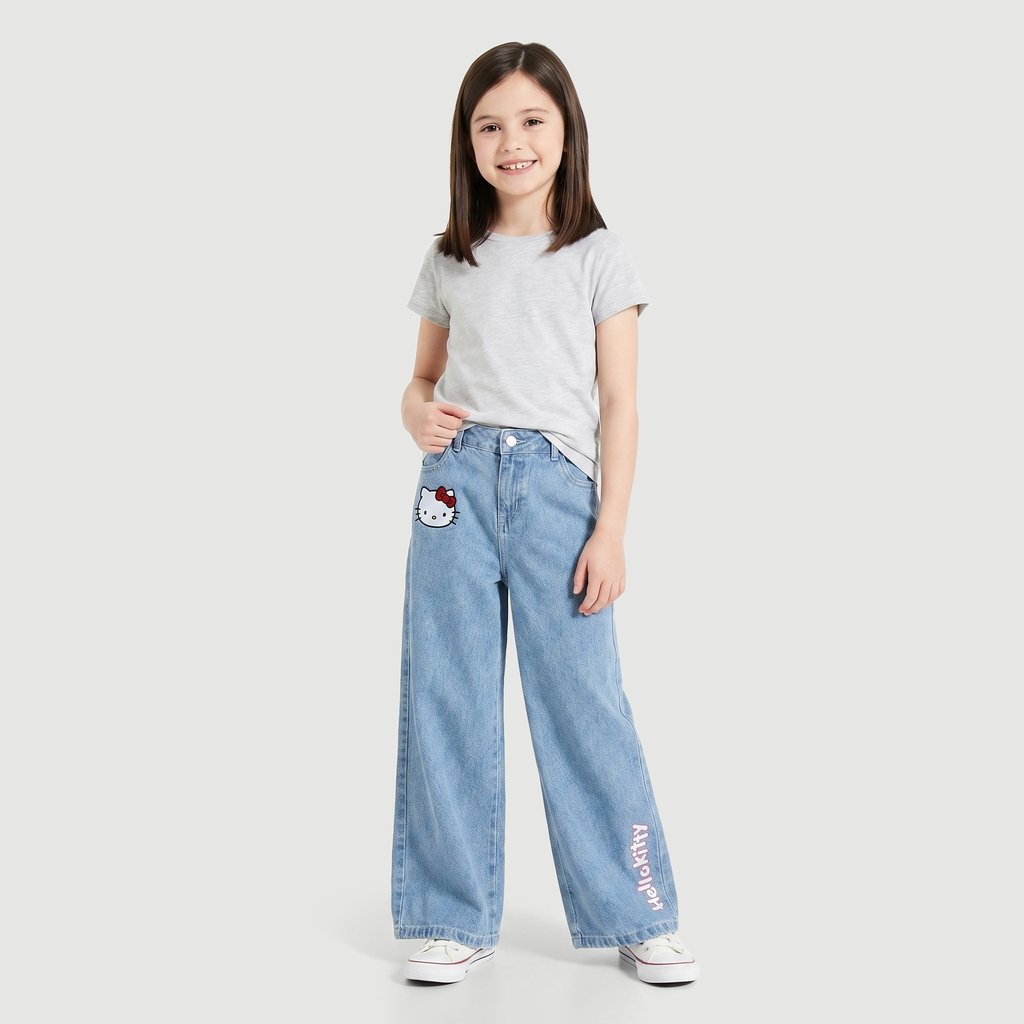 Calça  Jeans  Jeans - Hello Kitty