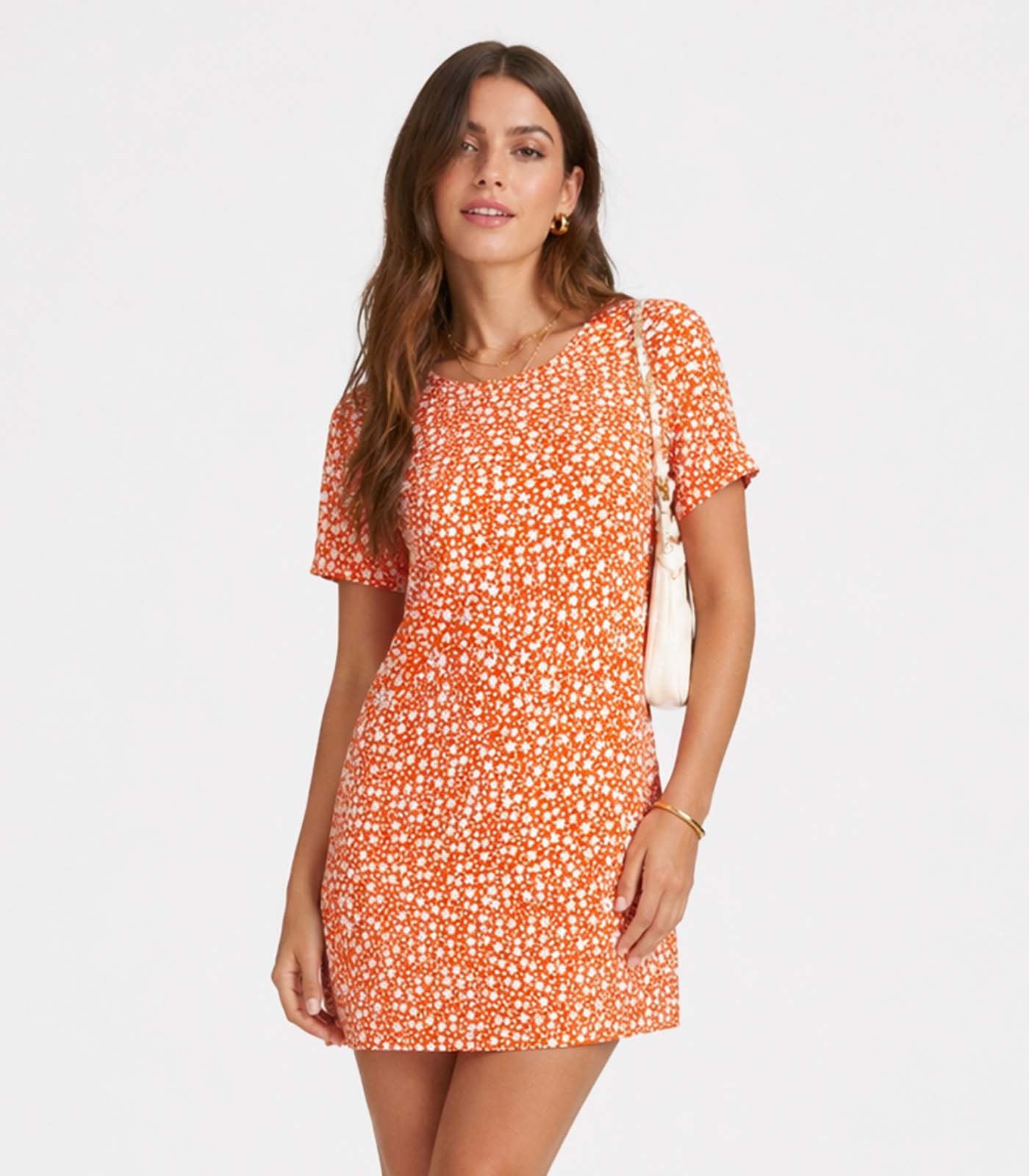 Vestido Feminino Estampado Select Laranja