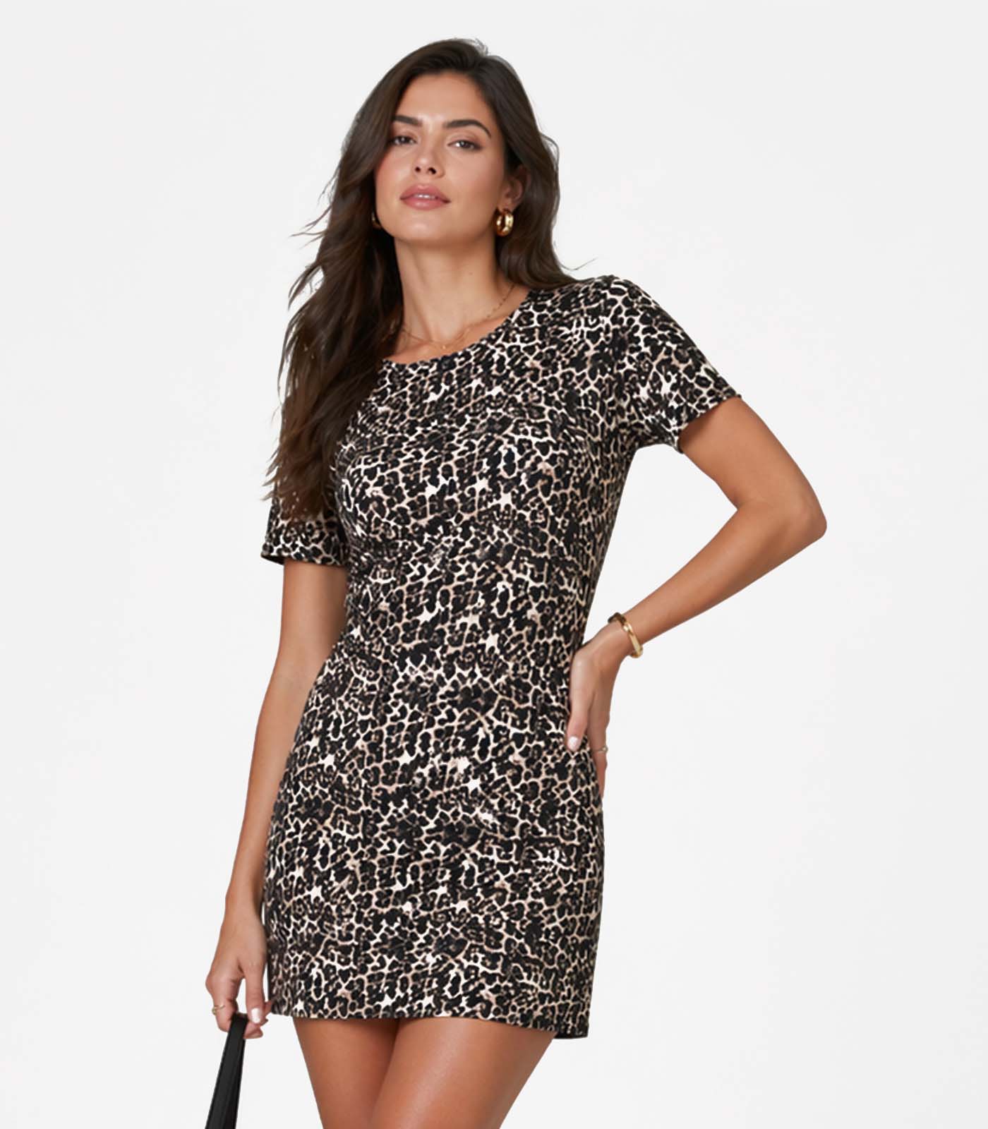 Vestido Feminino Estampado Select Bege