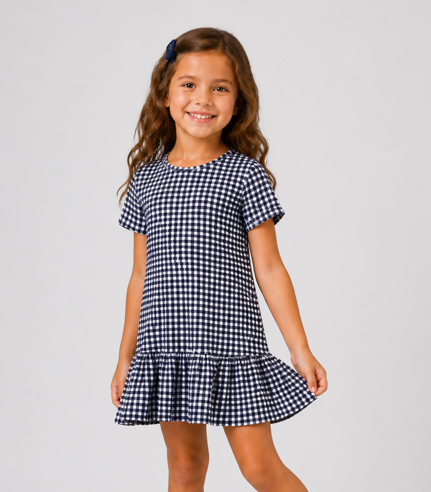 Vestido Infantil Feminino Estampado Select Azul