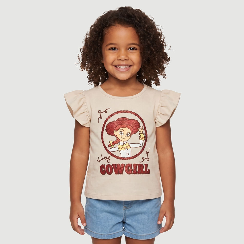 Blusa Sem Manga Ppa Prd Toy Story Jesse Estampado Bege