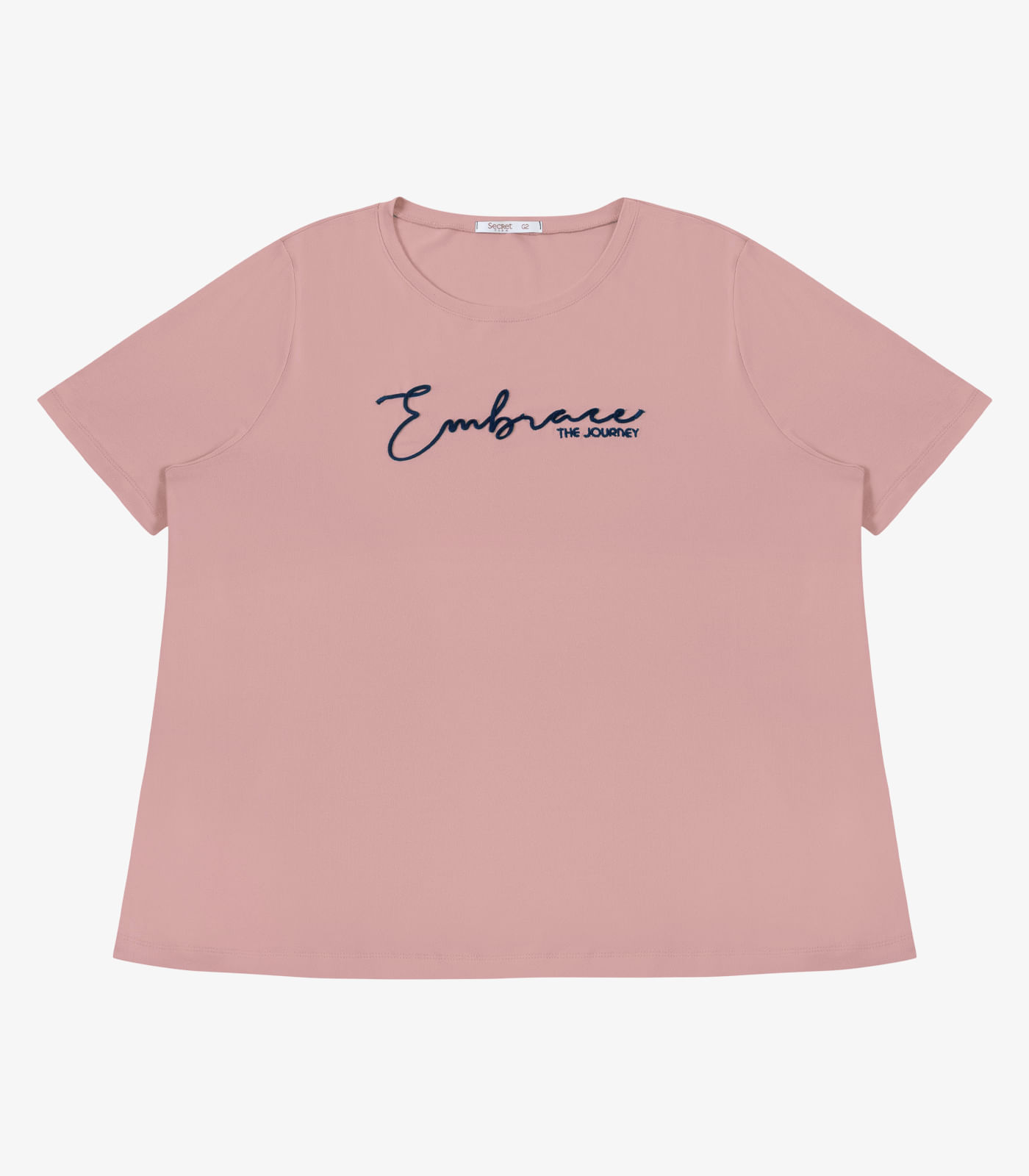 Blusa Feminina Com Bordado Secret Glam Rosa