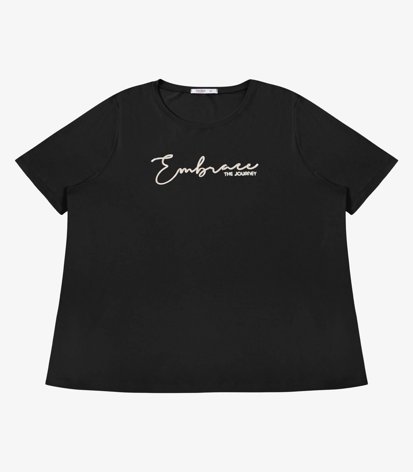 Blusa Feminina Com Bordado Secret Glam Preto