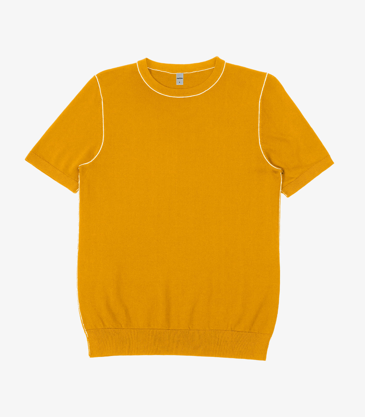 Blusa Feminina Tricot Com Detalhe Rovitex Amarelo