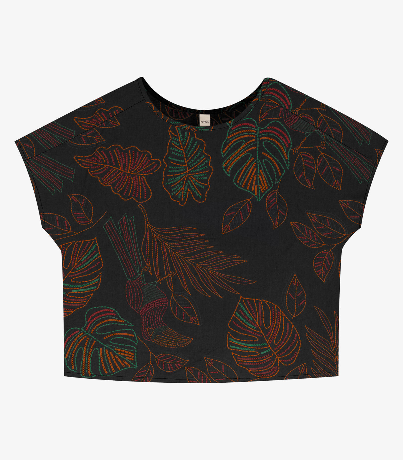 Blusa Feminina Viscose Khyara Rovitex Preto