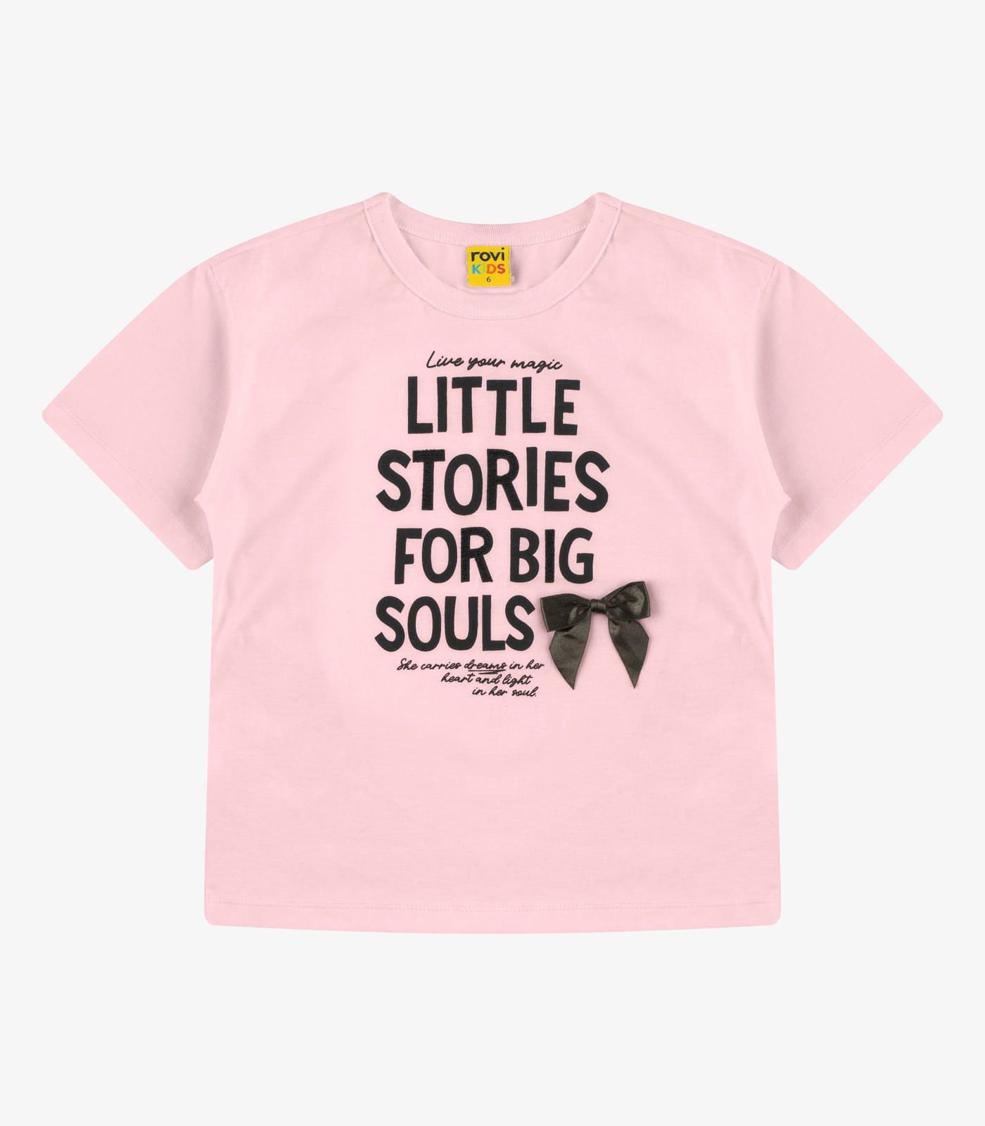 Blusa Feminina Meia Malha Rovi Kids Rosa