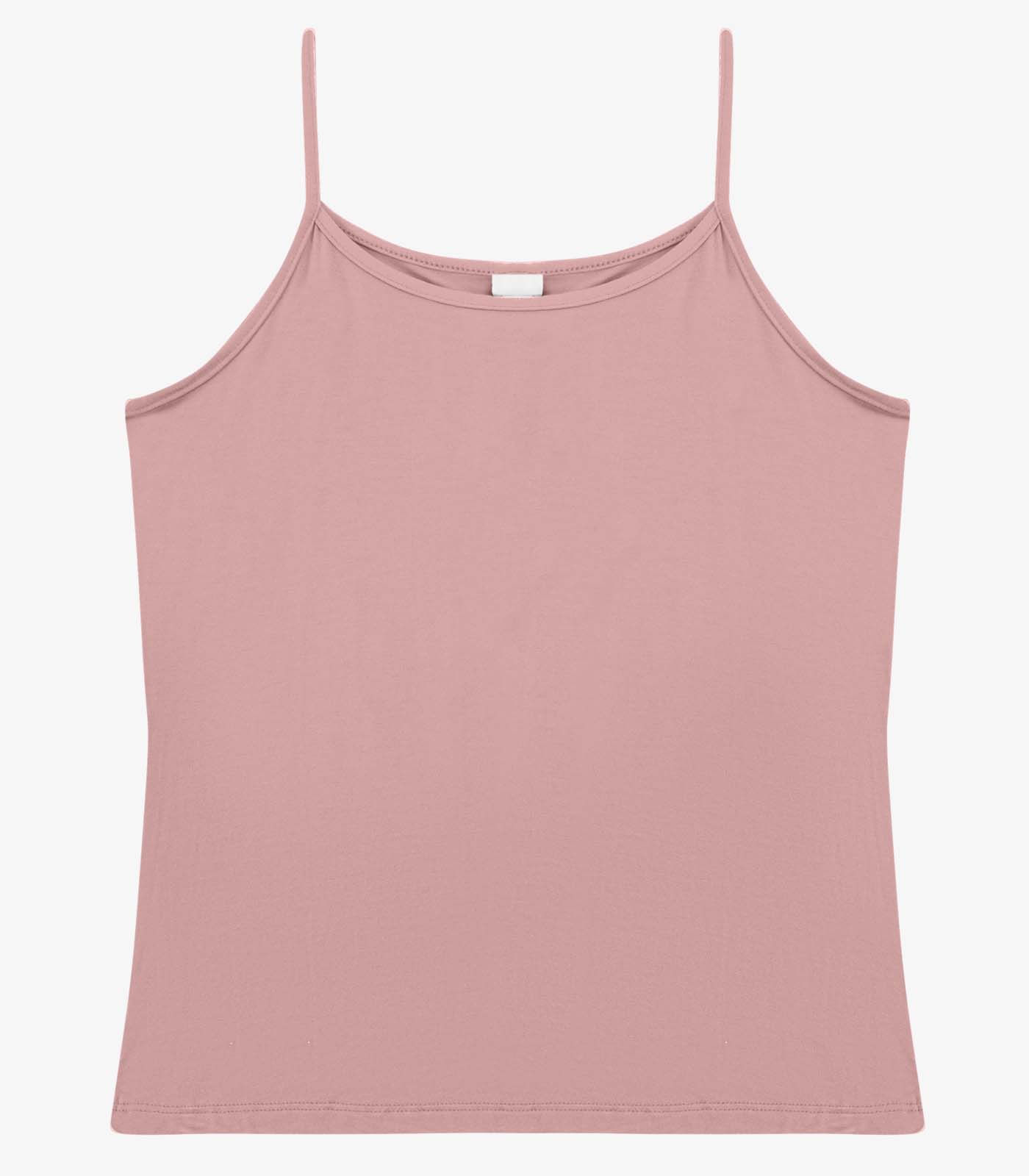 Blusa de Alça Feminina Viscotorcion Básica Rovitex Rosa