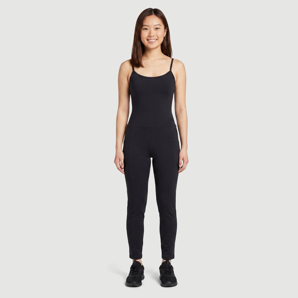 Macacão Feminino Sem Manga Esporte em Poliamida Preto Norton