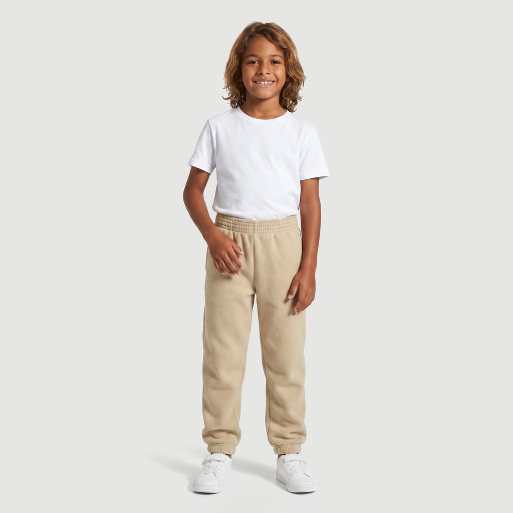 Calça Regular Masculina em Algodão Bege Yeapp