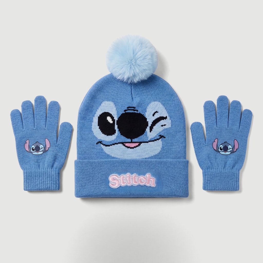 Gorro Feminino em Acrílico Azul Disney